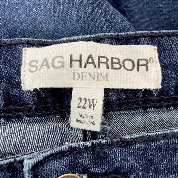 NEW Sag Harbor Denim Women's Skinny Jeans Stretch Straight Leg size 22W - Picture 7 of 9